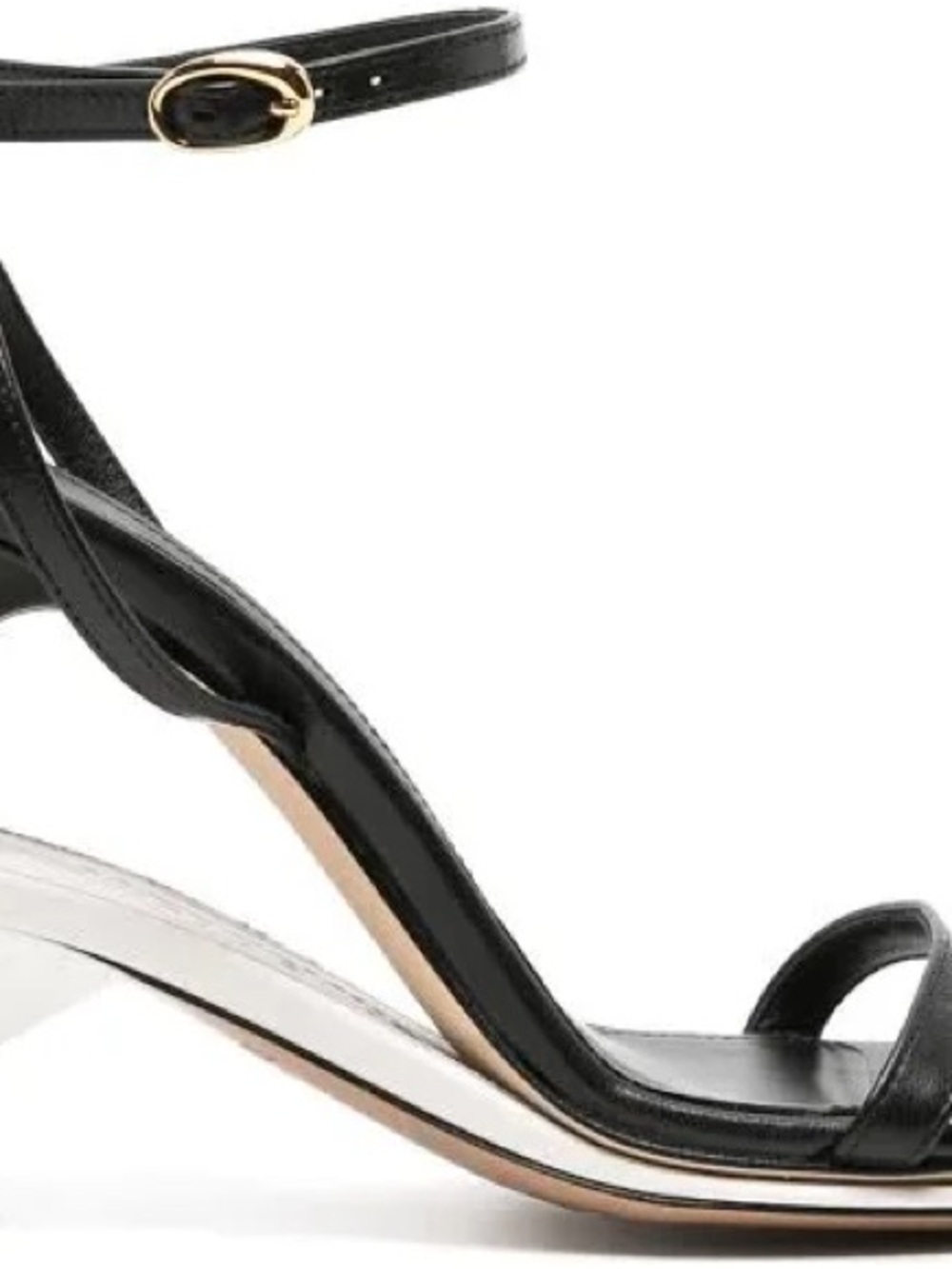Jacquemus Les Doubles Sandals Ankle strap black and white